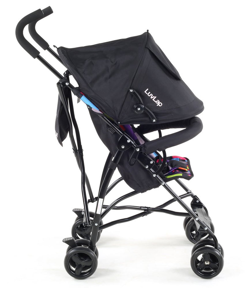 Luv Lap Tutti Frutti Stroller/Buggy, Compact & Travel Friendly, for Baby/Kids, 6-36 Months(Printed Black)