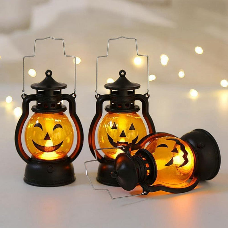 1 Pcs Halloween Dec Prop Pumpkin Witch Lantern Hand Skull Lamp Portable Nightlight Ghosty Light 1pcs ramdon lamp