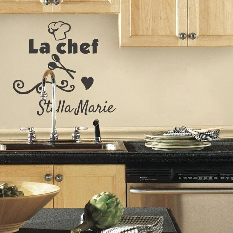 GADGETS WRAP Vinyl Wall Decal Sticker DIY La Chef Name Design Stickers Customized