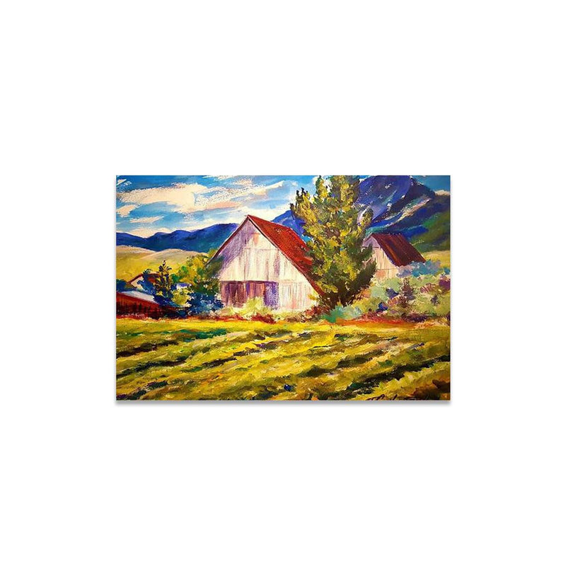 GADGETS WRAP Canvas Gallery Wrap Framed for Home Office Studio Living Room Decoration (14x11inch) - Smell That Fresh Mown Hay