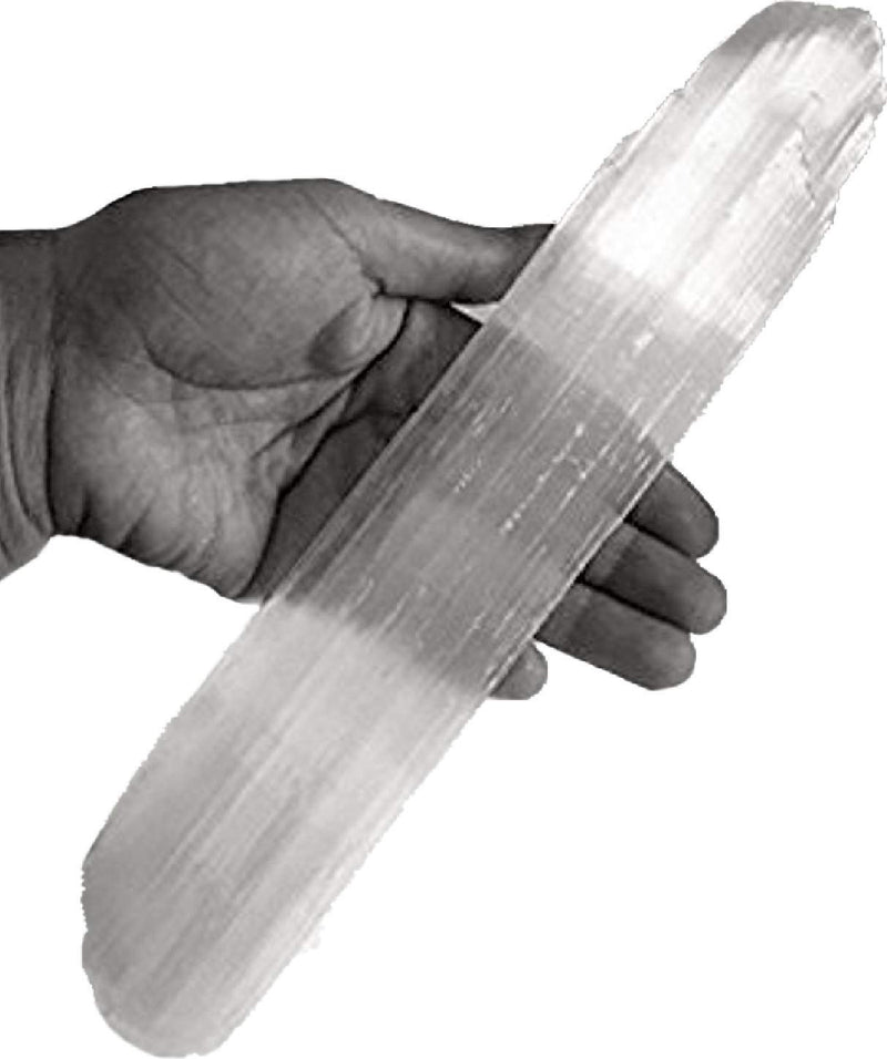 Selenite Sticks 6 to 8.5 Inches long, 1 to 2 inches wide, white healing stone, strong protection powers