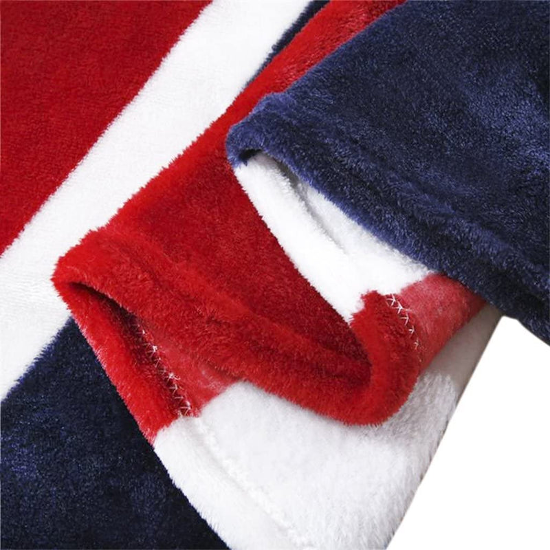 EMERGE UK Flag Bed Blanket Luxury Fleece Blanket Great British Flag Chair Cabin Sofa Couch Blanket Warm Soft Plush Travel Blanket Bedspread Cover Beach Throw Blanket