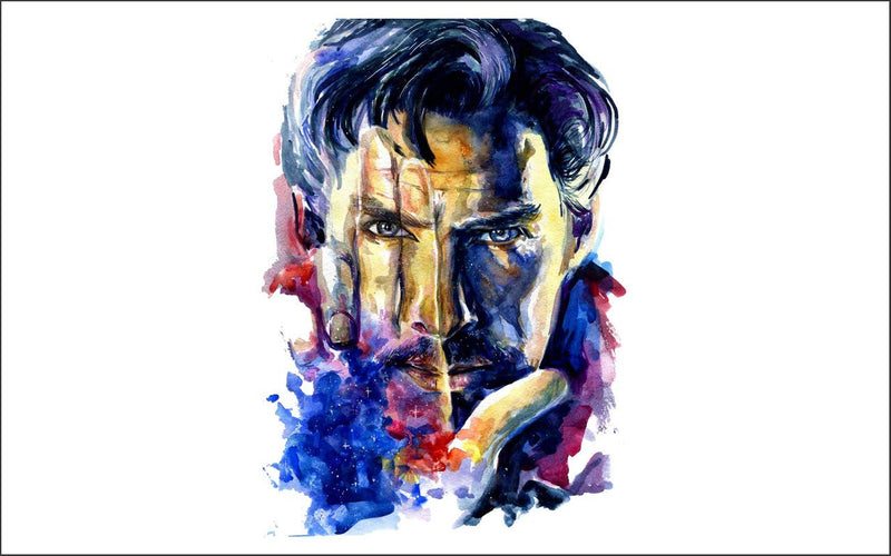 DivineDesigns™ Dr. Strange Sticker (Size :- 20 X 28 inch) | Wall Sticker for Living Room/Bedroom/Office and All Decorative Stickers