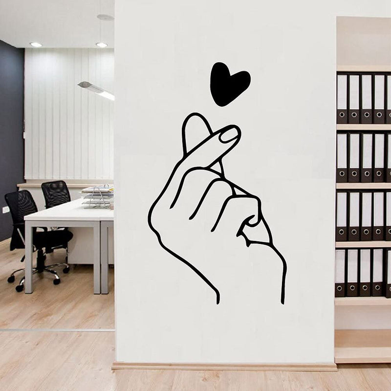 GADGETS WRAP Vinyl Decal Sticker Lovely Finger Heart (Item Finish Size : 74cm x 43cm)