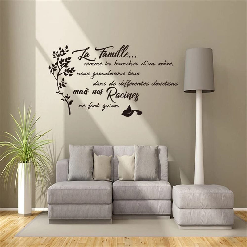 GADGETS WRAP Vinyl Decal Sticker Family Branch Quotes (Item Finish Size : 100cm x 57cm)