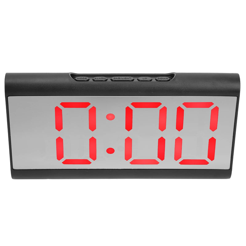 Digital Clock, Desk Clock USB Charging for Bedroom for Office for Home(red)