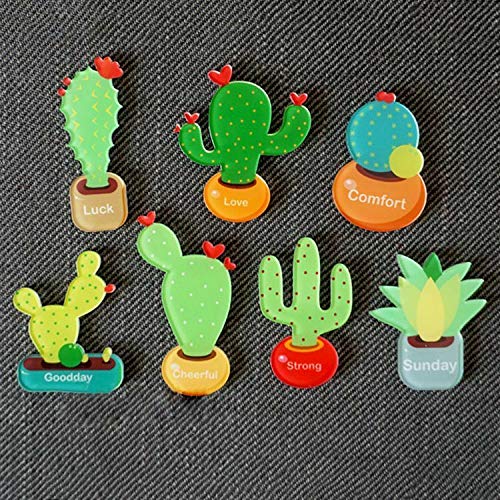 BIG BOOM® Cactus Magnets Refrigerator Magnet Fridge Magnet Cactus Kitchen Magnets Fun F6V4