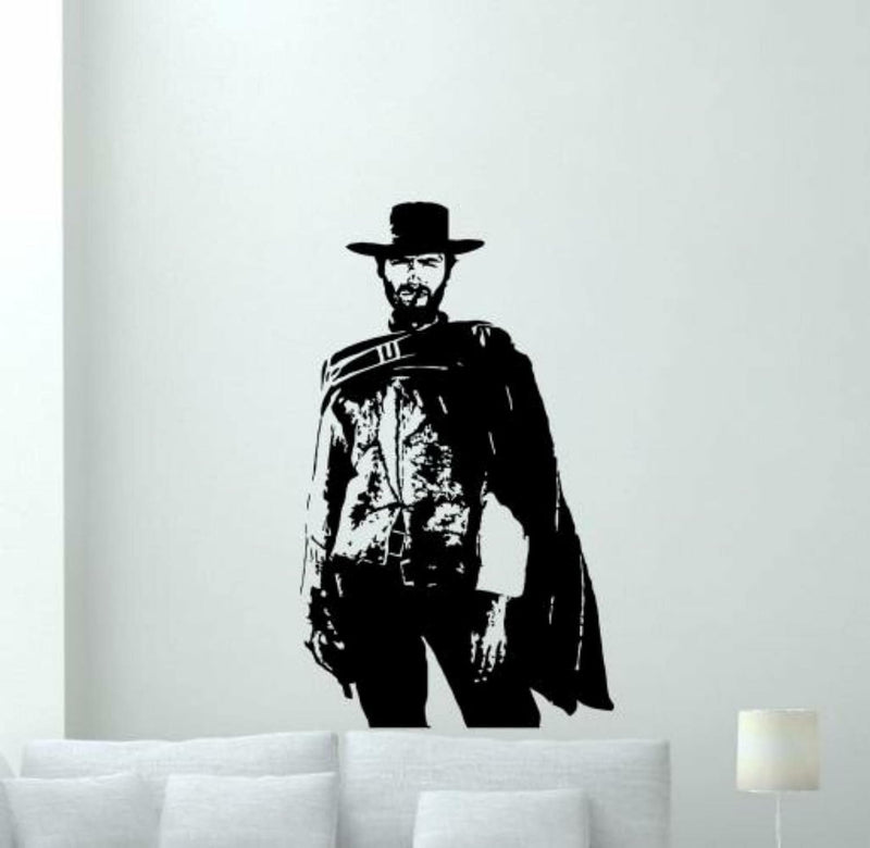 GADGETS WRAP Wall Decal Vinyl Sticker Cowboy Decals Sign The Good Bad Ugly Western Wall Decor Home Theater Cinema Film Movie Bedroom Living Room Wall Art