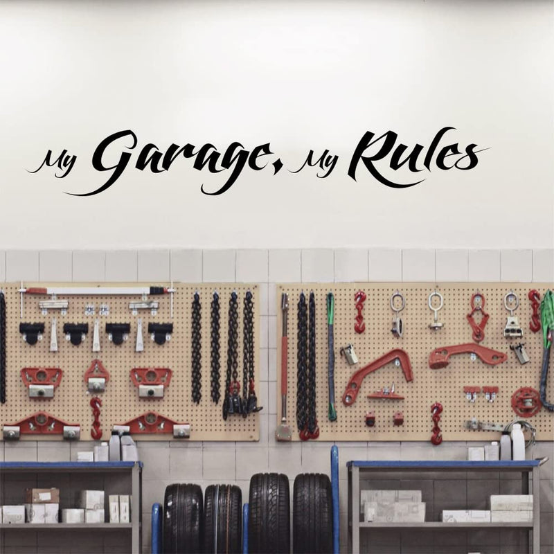 GADGETS WRAP Vinyl Decal Sticker My Garage My Rules (Item Finish Size : 140cm x 21cm)