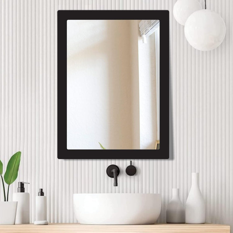 Creative Arts n Frames Wooden Framed Wall Mirror for Bathroom, Bedroom, Drawing Room and Wash Basin (18x24 Rectangle)