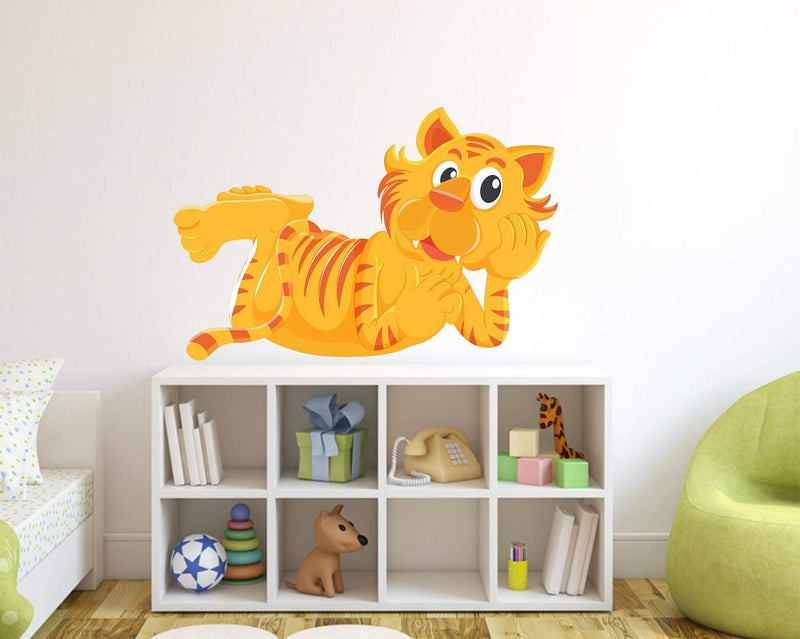 Tuffuk Wild Cat Large Vinyl Wallstickers for Home Decorations(70 cm x 50 cm)5TZ239