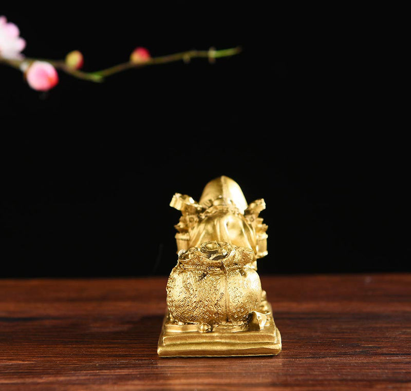 BRASSTAR Resin fengshui Statue Bull Bring You Gold Attract Wealth Fortune Luck Gather Wall Street Business Gifts Financial Securities Mascot Office Home Decor PTWQ020