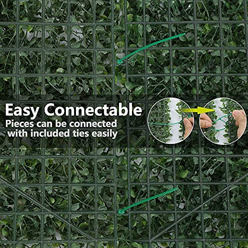 BeautifulWalls Artificial Wall Grass for Home Decoration (8 Pieces) I Grass Mat for Wall I Vertical Garden Artificial Wall Plants (Dark Green, 60Cm X 40Cm X 3Cm, Pack of 8)