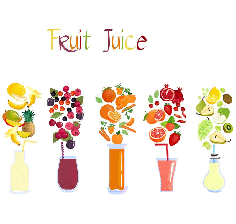 Tuffuk Fruit Juice Large Vinyl Wallstickers for Home Decorations(70 cm x 50 cm)5TZ277