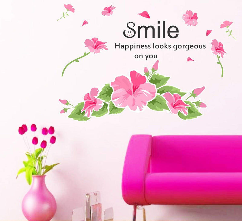 Tuffuk Smile Large Vinyl Wallstickers for Home Decorations(60 cm x 100 cm)5TZ419