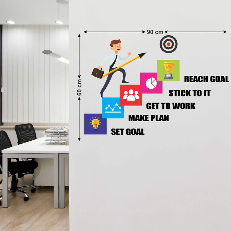 Tuffuk Goals Large Vinyl Wallstickers for Home Decorations (90 cm x 60 cm)5TZ353