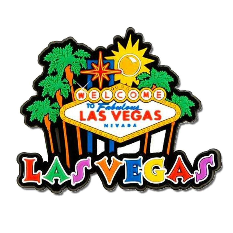 1 X Las Vegas Magnet - Rubber Sign, Las Vegas Magnets, Las Vegas Souvenirs