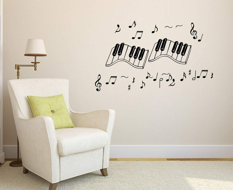 Tuffuk Music Large Vinyl Wallstickers for Home Decorations(70 cm x 120 cm)5TZ414