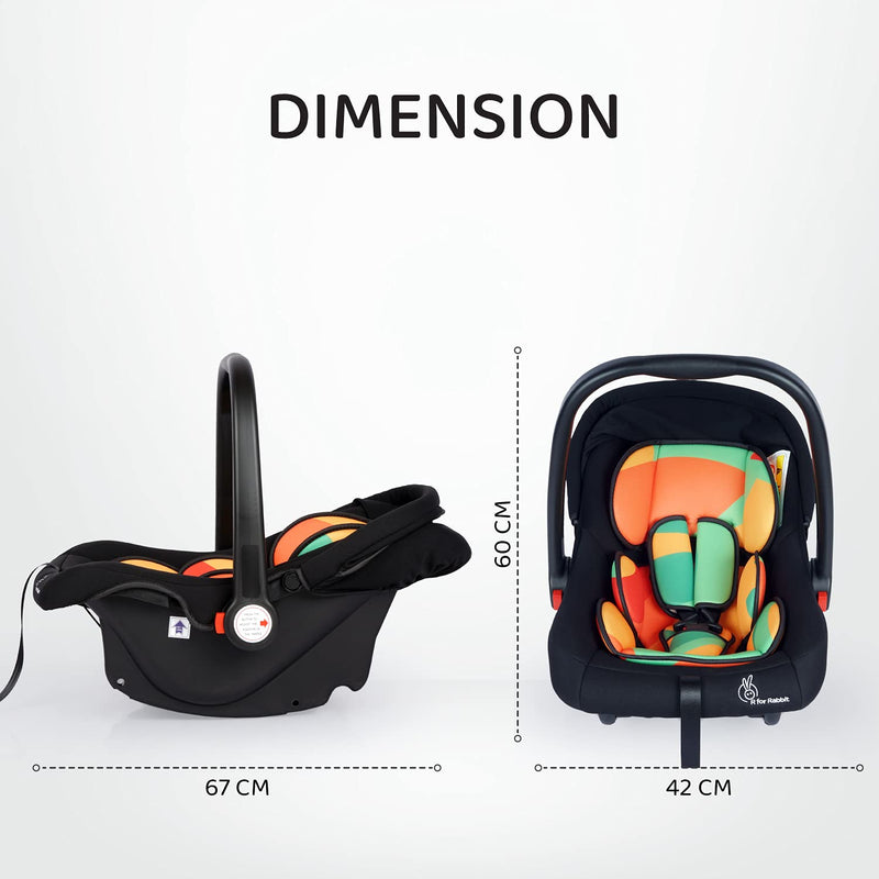 R for Rabbit Picaboo - Infant Car Seat Cum Carry Cot (Colorful)