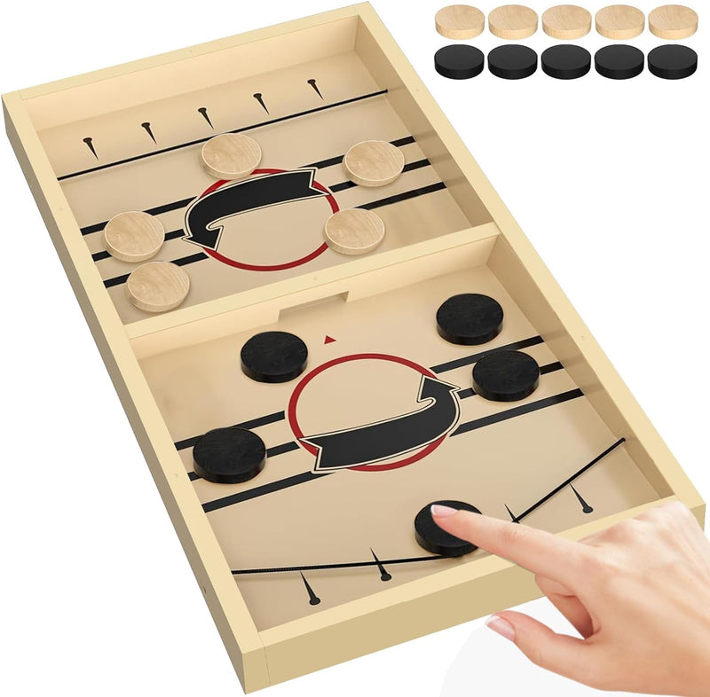 Amisha Gift Gallery Board Games for Kids String Hockey Table Board Games Indoor Games Fastest Finger Games for Kids Fast Sling Puck Board Game for Kids and Adults Big