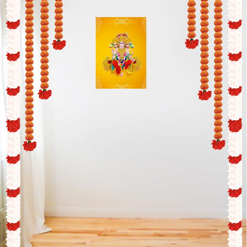 God Panchmukhi Hanuman Wall Sticker - Hanuman Wall Sticker