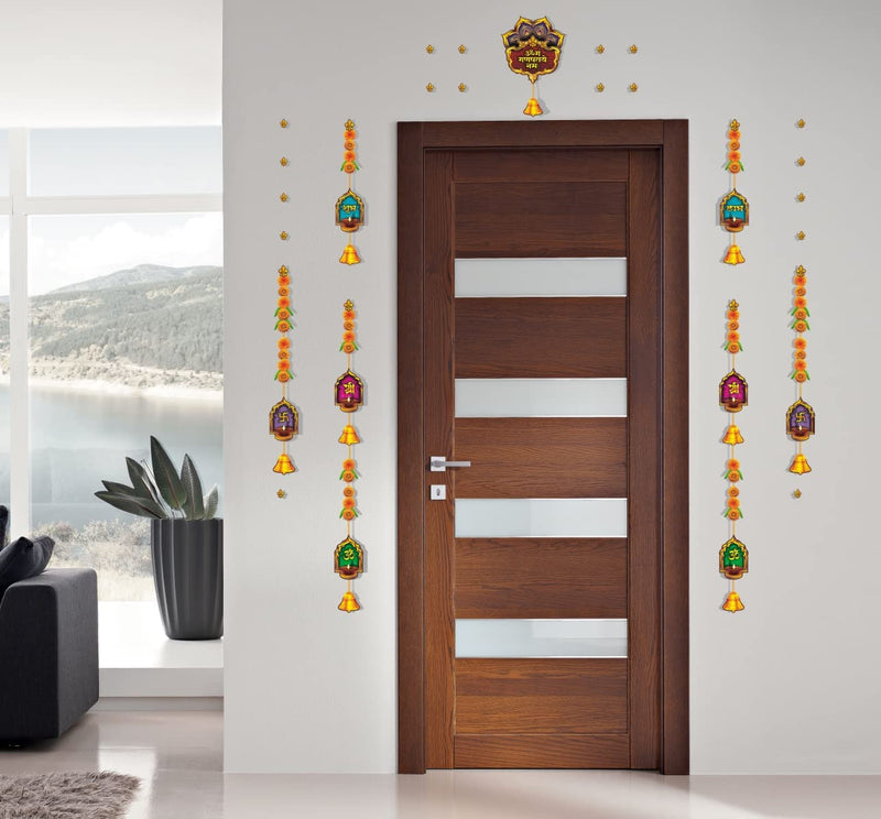 Shree Space Classic Wall Sticker for Every Festival of Home Divine Decoration Festival Decor, Temple Room, Entrance Door