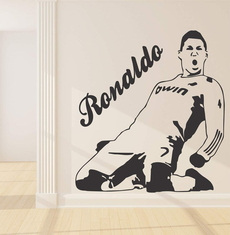 Wallzone Ronaldo CR 7 Large Vinyl Wallsticker(60 cm x 50 cm)