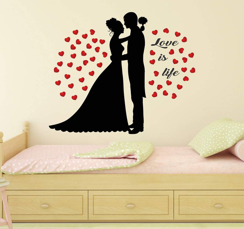 Tuffuk Love is Life Large Vinyl Wallstickers for Home Decorations(70 cm x 60 cm)5TZ060