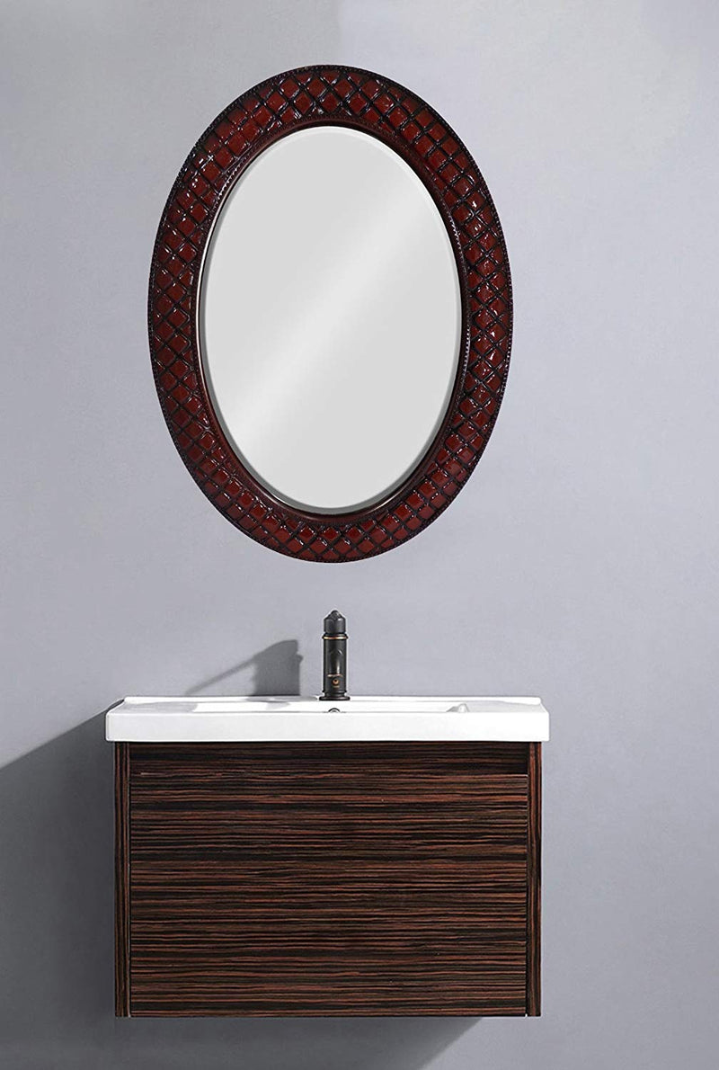 Confidence Wood Wall Mirror (Multicolour)