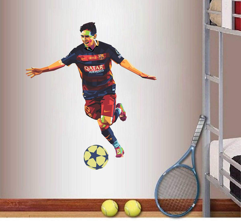 Tuffuk Messi Large Vinyl Wallstickers for Home Decorations (80 cm x 90 cm)5TZ318