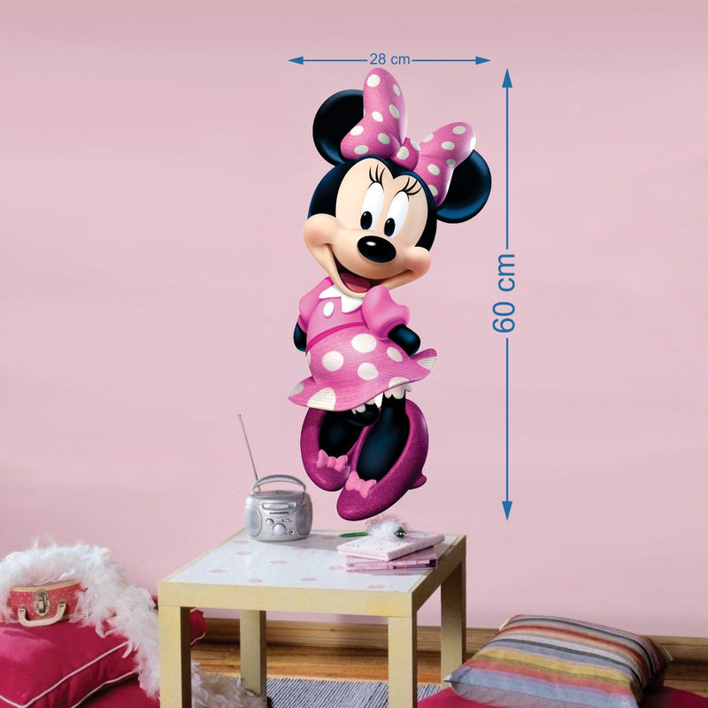 Walltech Minnie Mouse Wall Sticker| Beautiful Design Wall Decoration Sticker