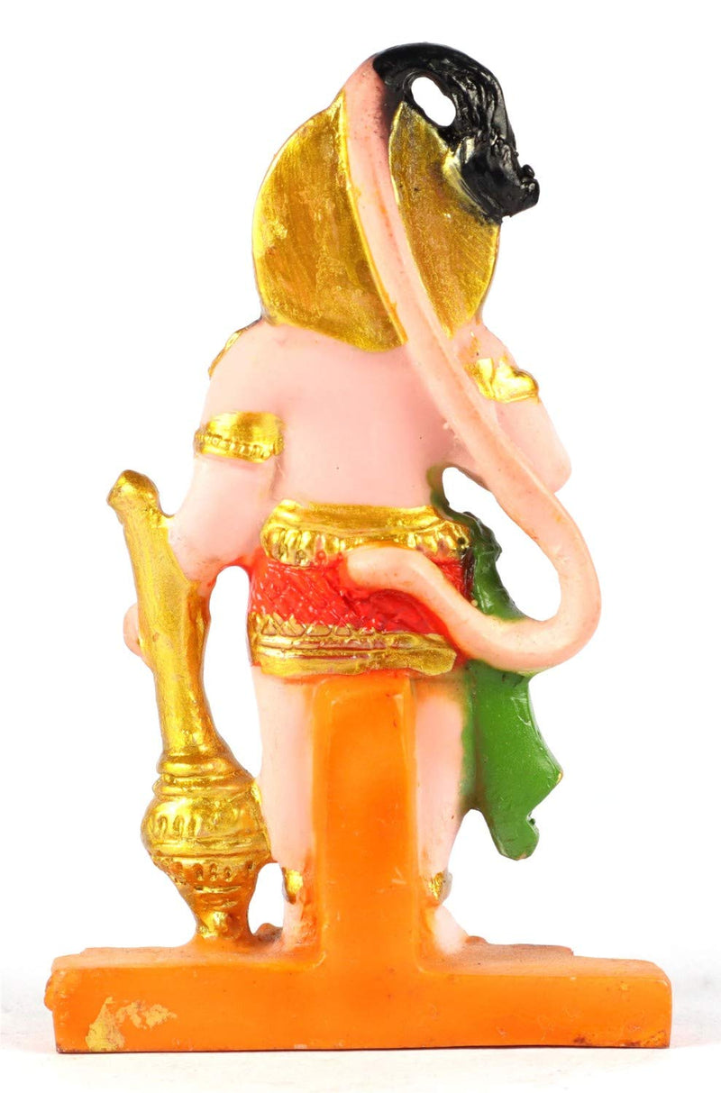 ASHIRWAD Polyresin Idol of Hanuman ji, Statue, Murti of Different Sizes for Home Temple (Hanuman ji-02)