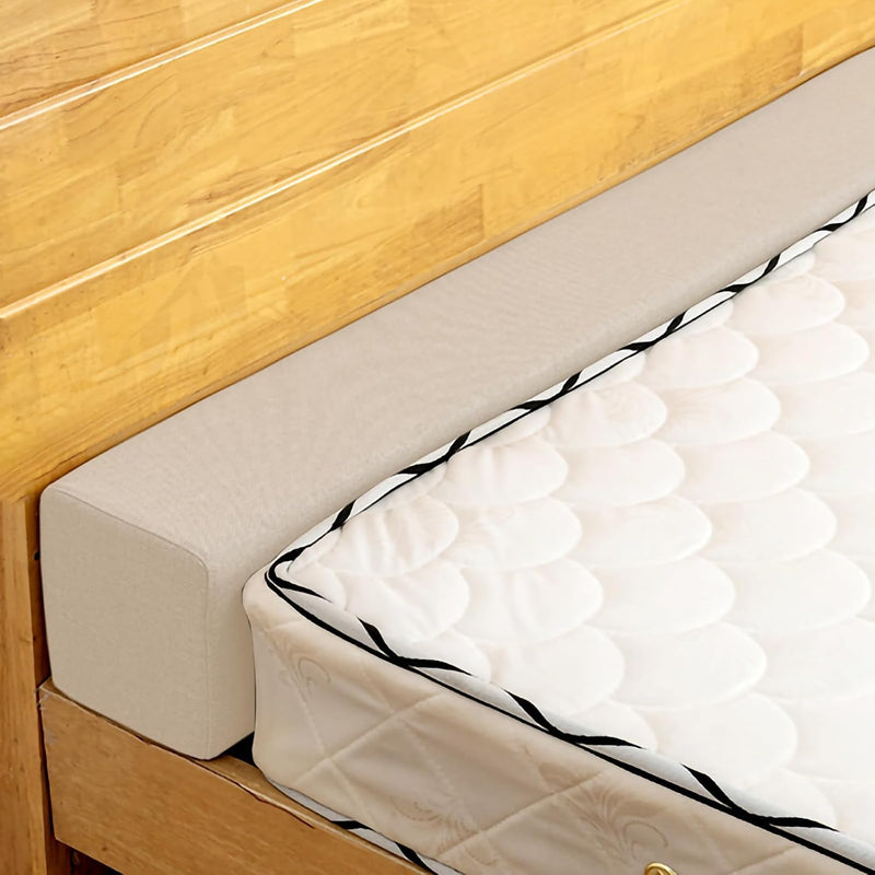 Mattress Extender for Twin/Twin XL/Queen/King Bed, Bed Gap/Space/Crack Filler Between Headboard and Mattress or Wall, High-Density Foam with Removable Cover(Beige-LxWxH-54 * 6 * 10in)