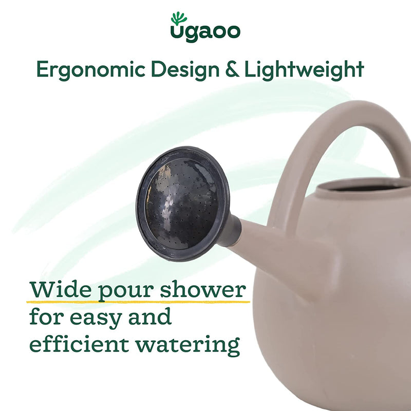 Ugaoo 5 Litre Large Plant Watering Can for Garden-Brown