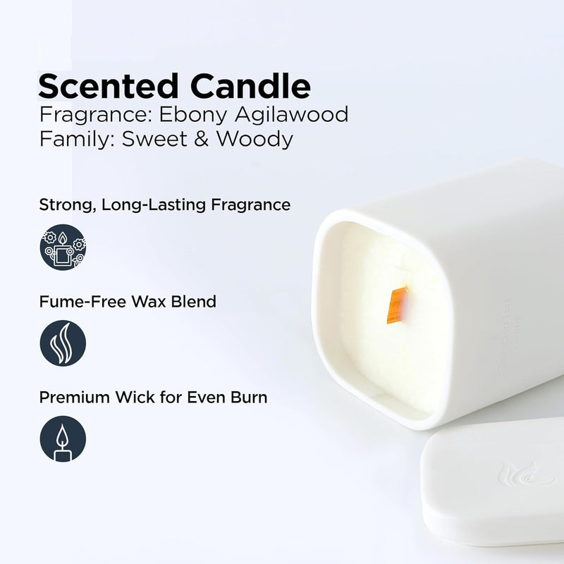 Urbane Home Scented Candles | Fragrance Candles | Candles for Wedding | Candles for Bedroom | Birthday Candles | Valentines Day Gifts Candles | DY-230703A | White