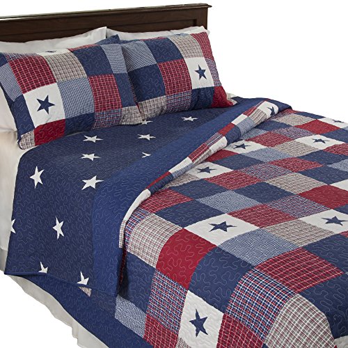 Bedford Home Caroline 3 Piece Quilt Set - King