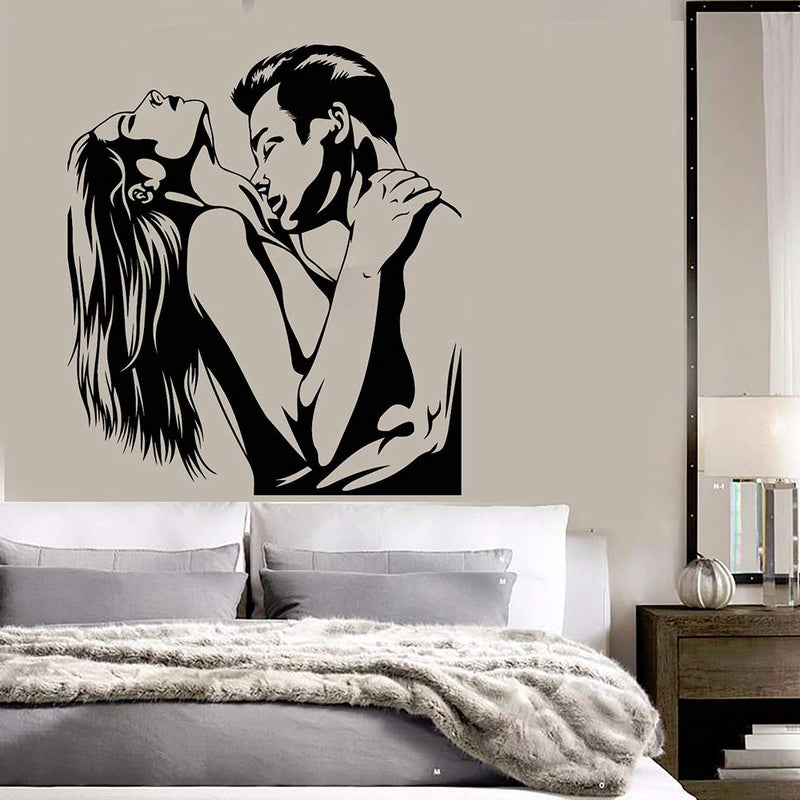 GADGETS WRAP Wall Decal Vinyl Sticker Loving Couple Love Romance for Office Home Wall Decoration