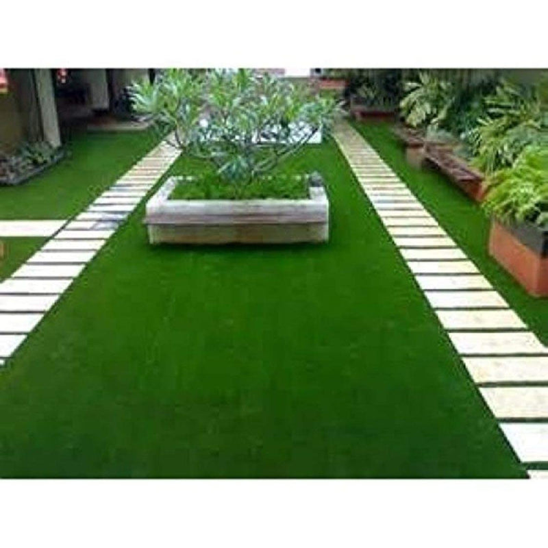 CHETANYA Loomtex 25 mm High Density Artificial Grass Carpet, Mat for Balcony, Lawn, Floor Mat (4 x 10 Feet, Natural Green)