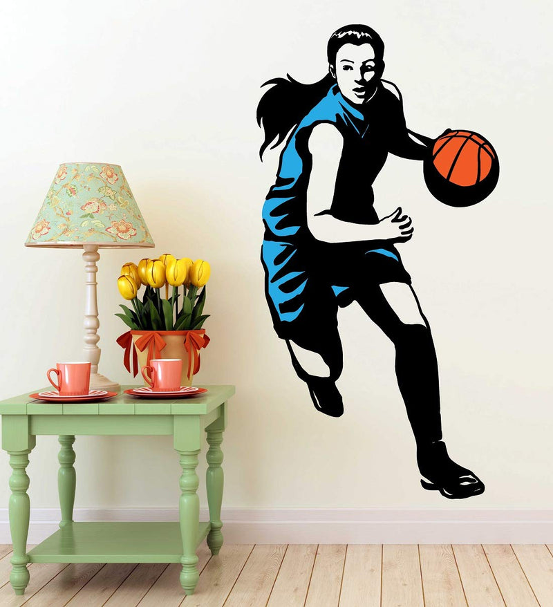 Tuffuk Basketbal Player Large Vinyl Wallstickers for Home Decorations(40 cm x 80 cm)4TZ246