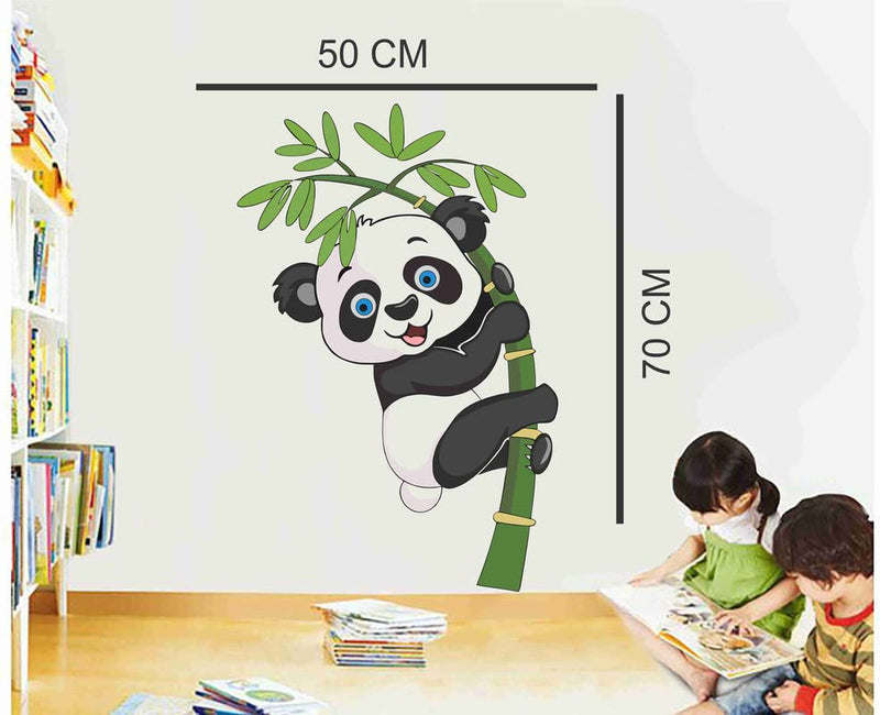 Panda with Bamboo Wall Stickers for Kids Room 50 CM X 70 CM