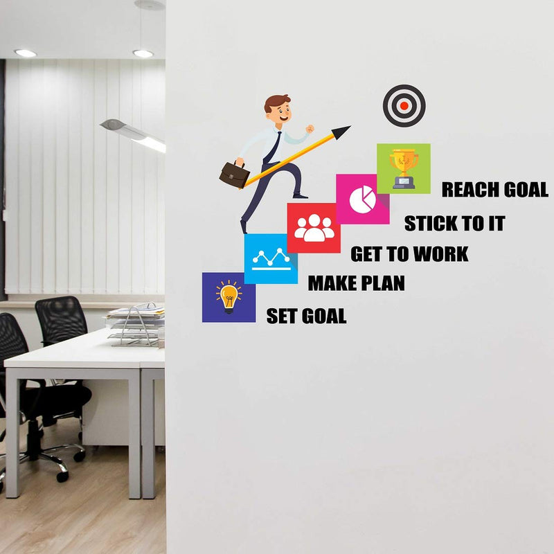 Tuffuk Goals Large Vinyl Wallstickers for Home Decorations (90 cm x 60 cm)5TZ353