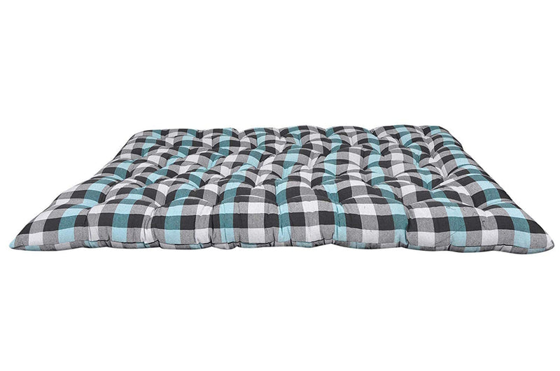 Deevine Craft Soft Cotton Quilt | Foldable Light Weight Filled Single Firm Mattress| Gadda Multicoloured (Double Bed Capacity, 6 x 6 ft or 72 x 72 Inches)