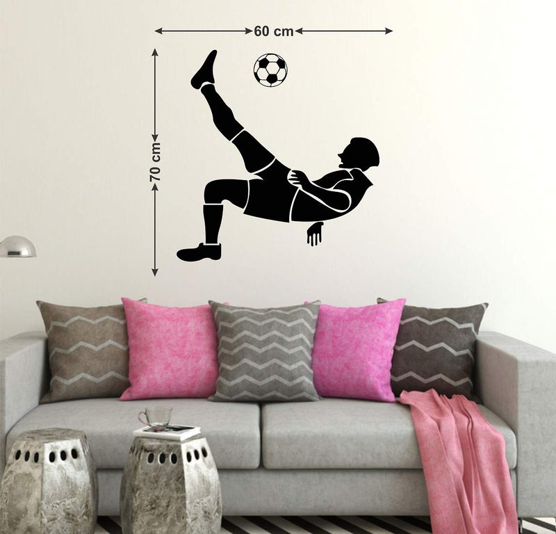 Tuffuk Football Large Vinyl Wallstickers for Home Decorations(60 cm x 70 cm)4TZ316