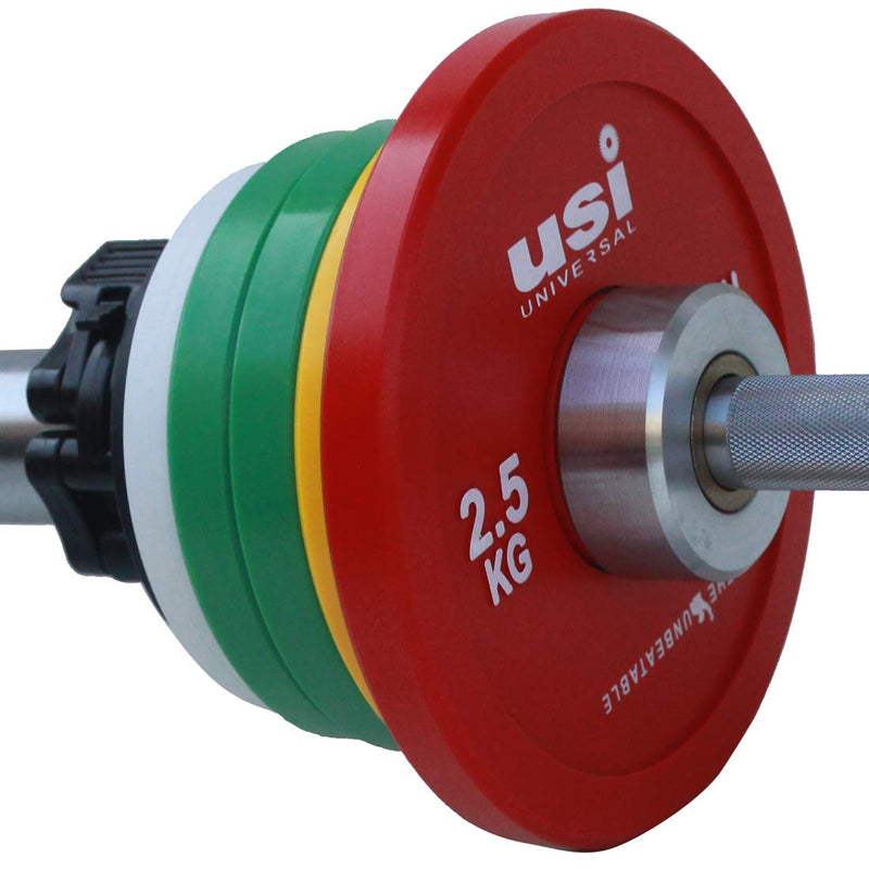 USI UNIVERSAL Weight Plates, FP 2.5Kg Fraction Olympic Weight Plates For Home Gym, Steel & PVC Constructions, Olympic Hole 51mm, Ideal For Cross Training, Weight Lifting