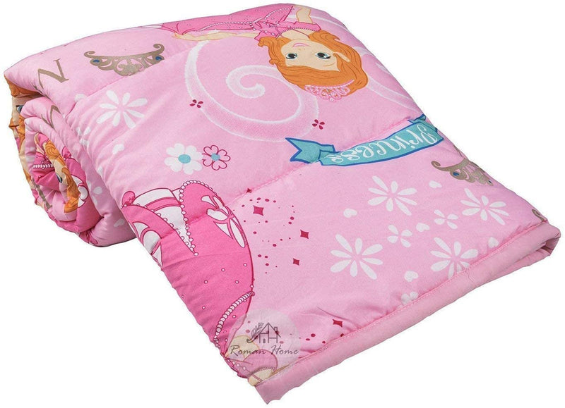 LRSDAA Cartoon Kids Design Print Single Bed/Double Bed Reversible AC Blanke/AC Dohar (Single Bed,Micky mouuse)