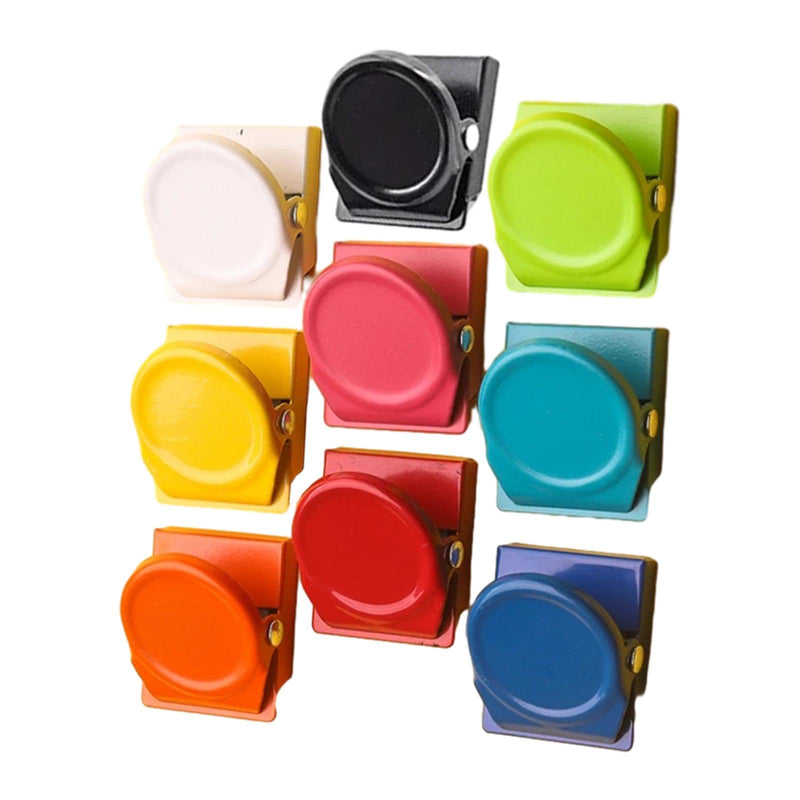 ATORSE® 9 Pieces Magnetic Clips Fridge Magnets for Whiteboard Home Kitchen Classroom