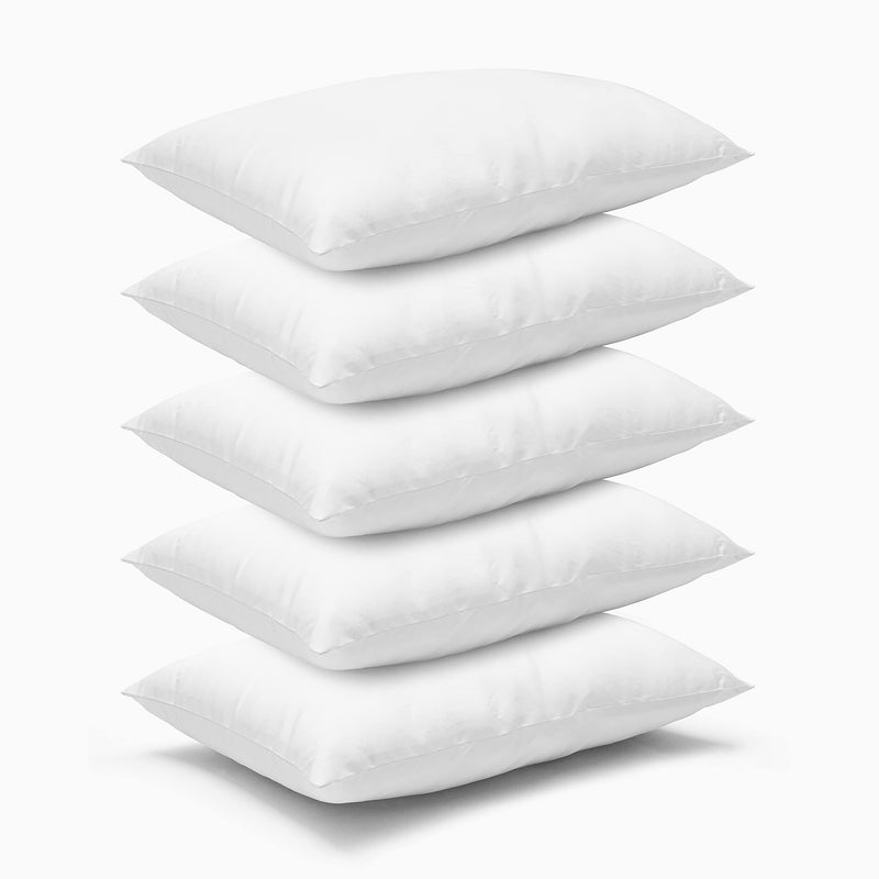 CLASORA Reliiance Fibre Filled 5 Piece Pillow Set - 69" x 43", Antique White