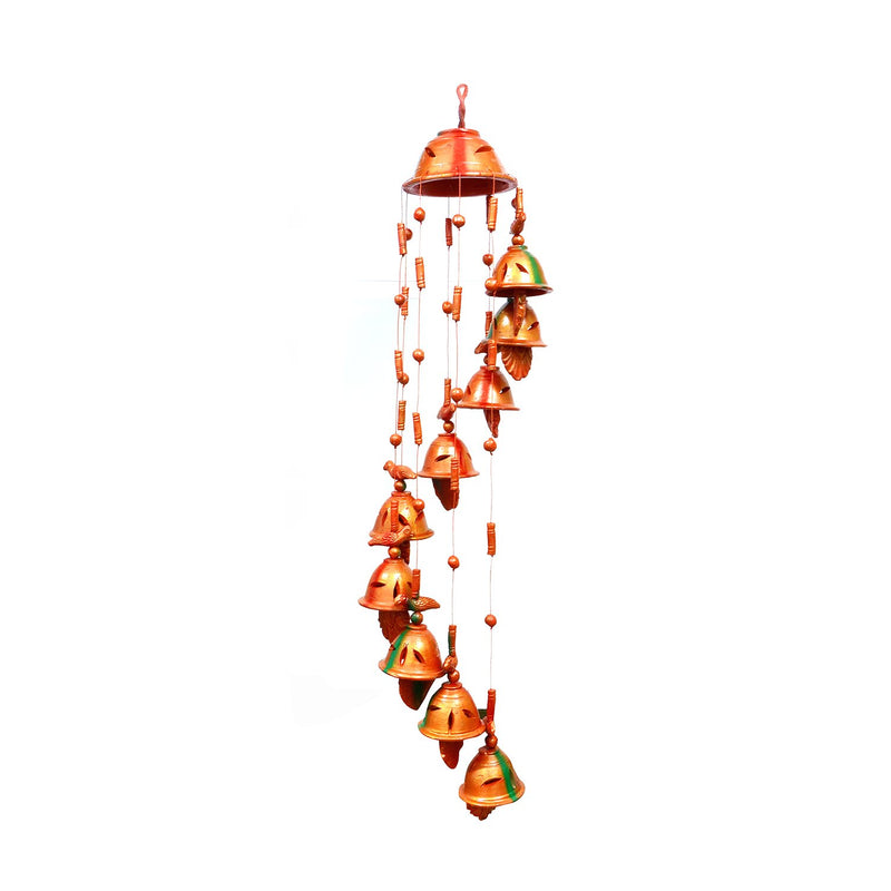 THE HIMALAYA CRAFT Wind Chime (Clay_Multi_15x15x15 Inc)