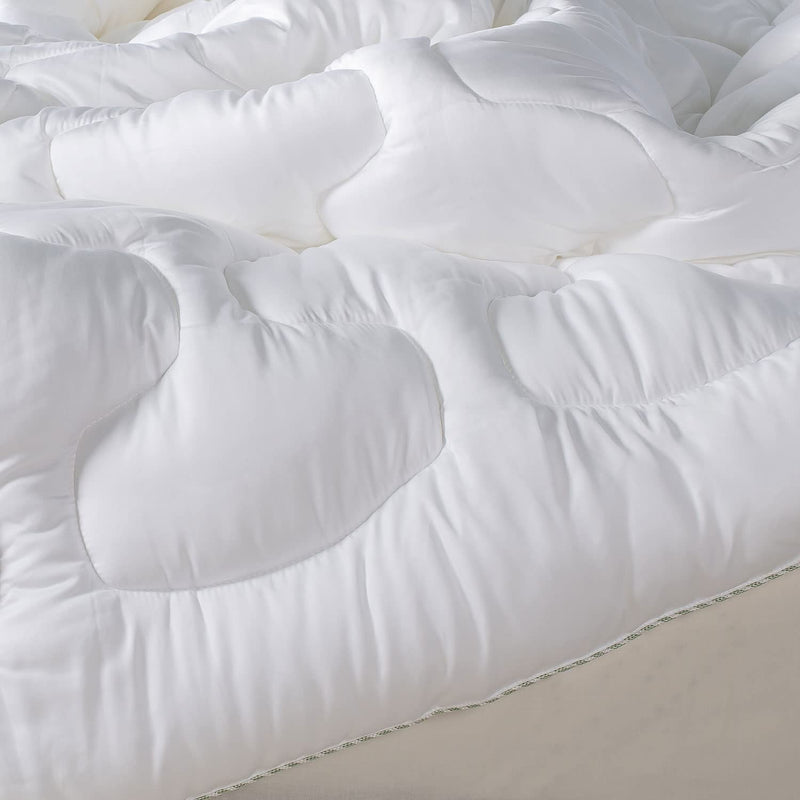 SPREAD SPAIN Tencel Extreme Luxury Winter Quilt, Filled 100% Tencel Fibre, 350 GSM, Super Soft & Cosy Comfort for All Seasons Breathable Quilt (White, Double 90x108 Inches)