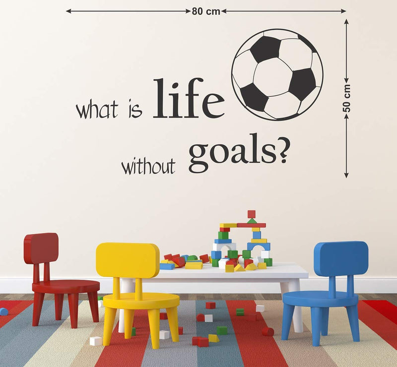 Tuffuk Life Goals Large Vinyl Wallstickers for Home Decorations(80 cm x 50 cm)4TZ182